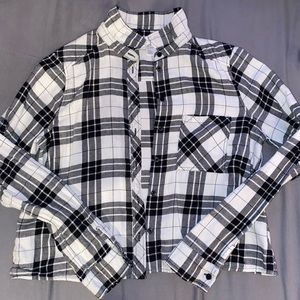 H&M crop flannel
